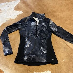 Champion Black and Gray Women's Sweatshirt